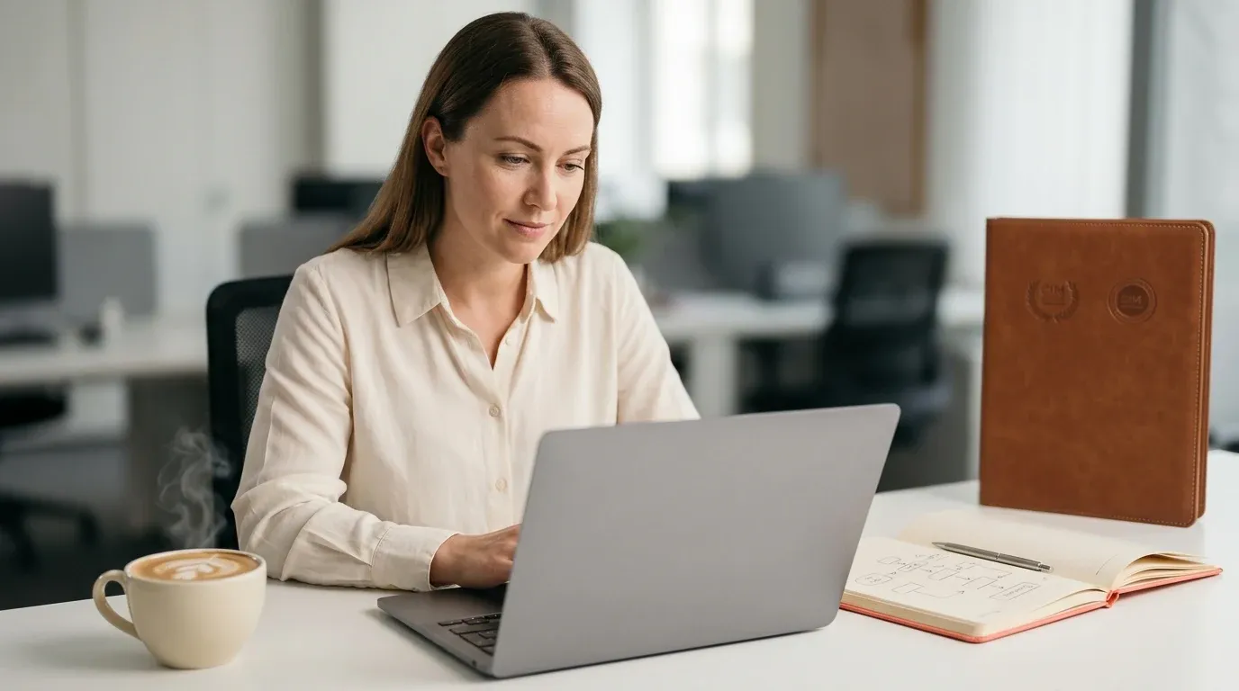 Managerin entwirft praxisorientiertes Führungskräftetraining-Konzept der Coral Business Academy für Events & Schulungen